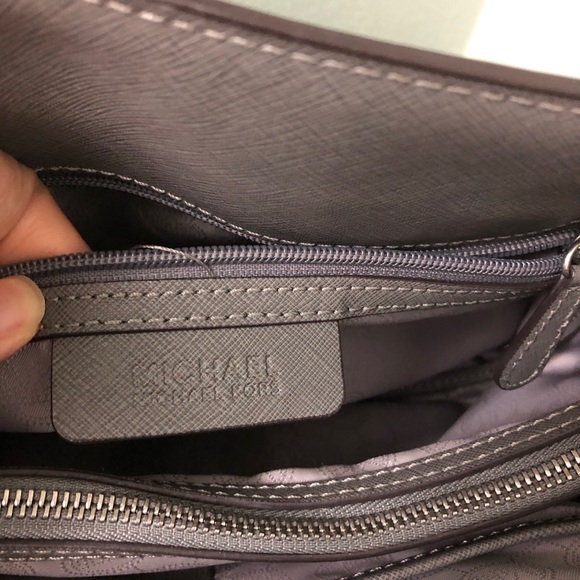 Michael Kors Grey Satchel Crossbody Bag - Picture 7 of 10